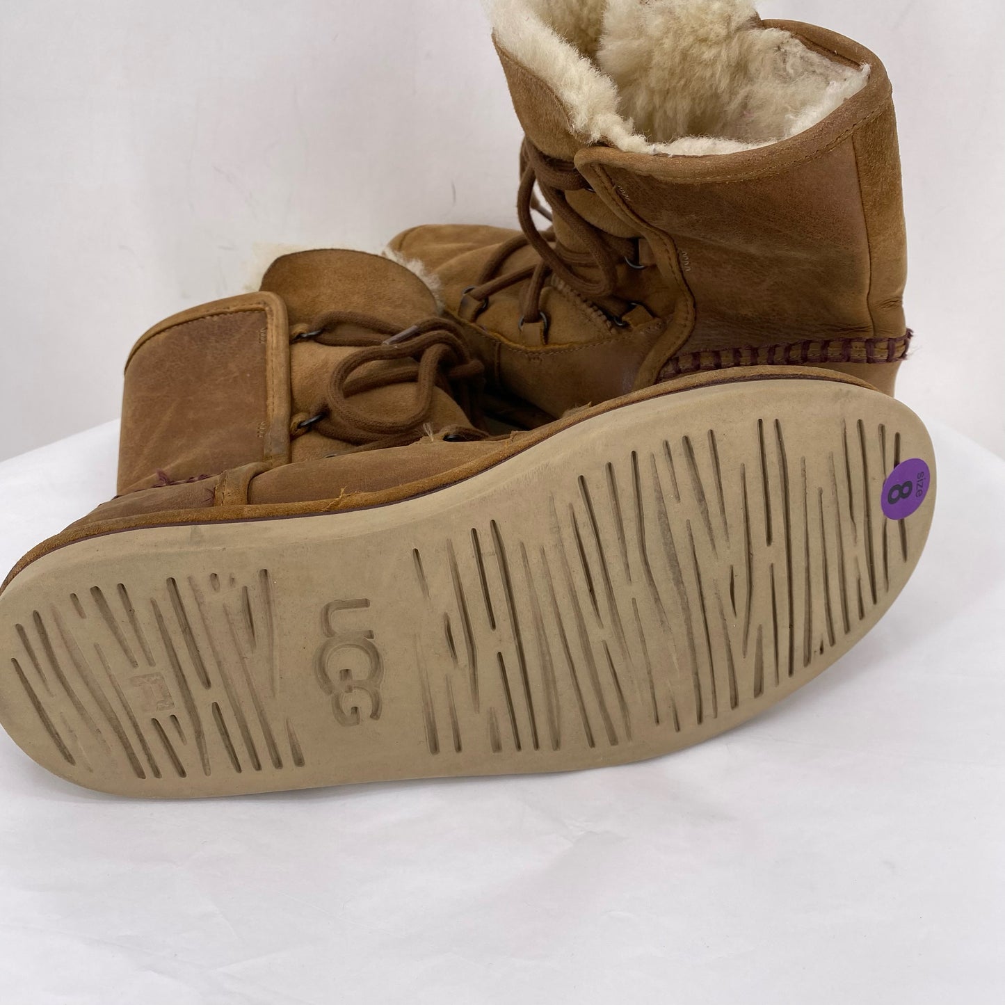 BROWN W Shoe Size 8 UGG Boots