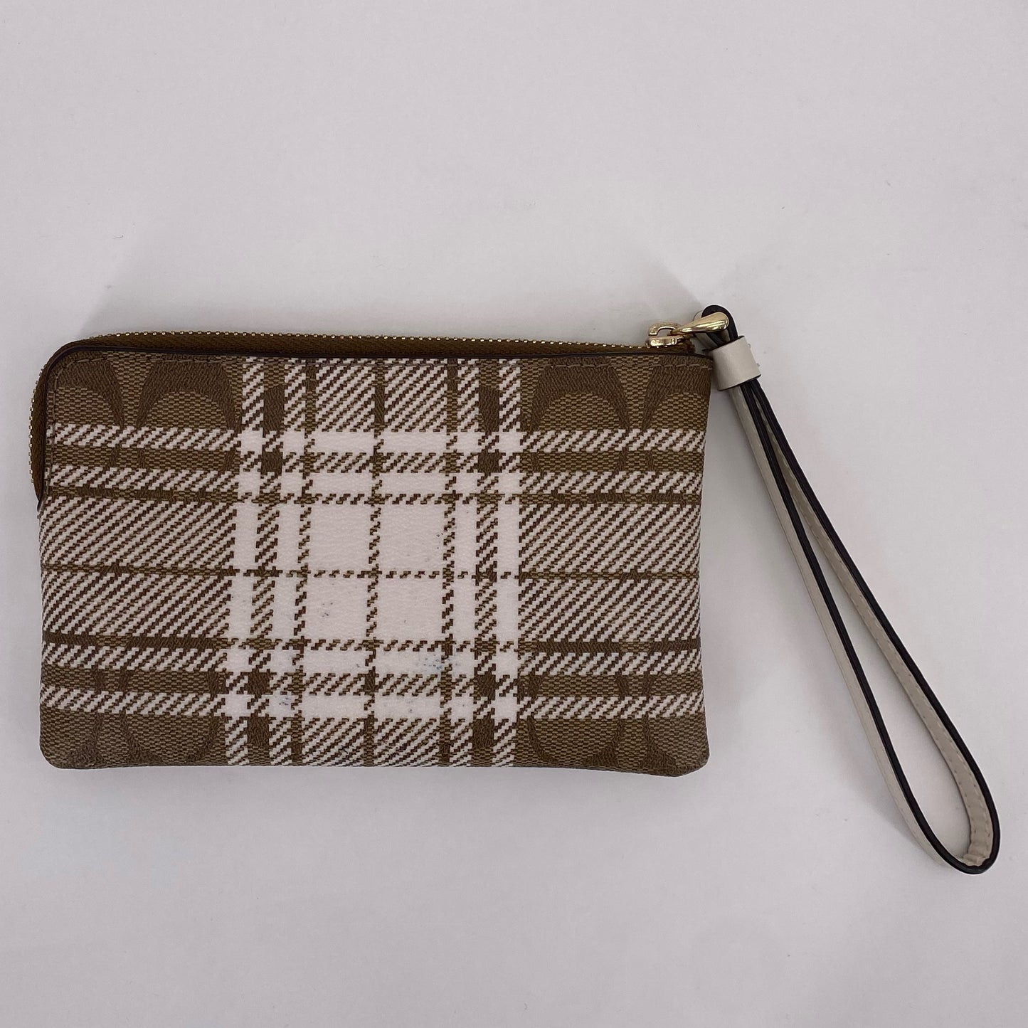 Beige COACH Wristlet