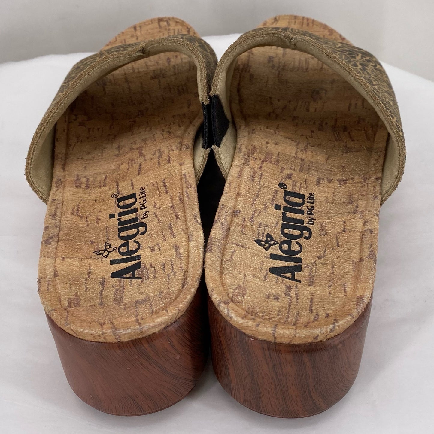 BLACK/TAN W Shoe Size 38 ALEGRIA Sandals
