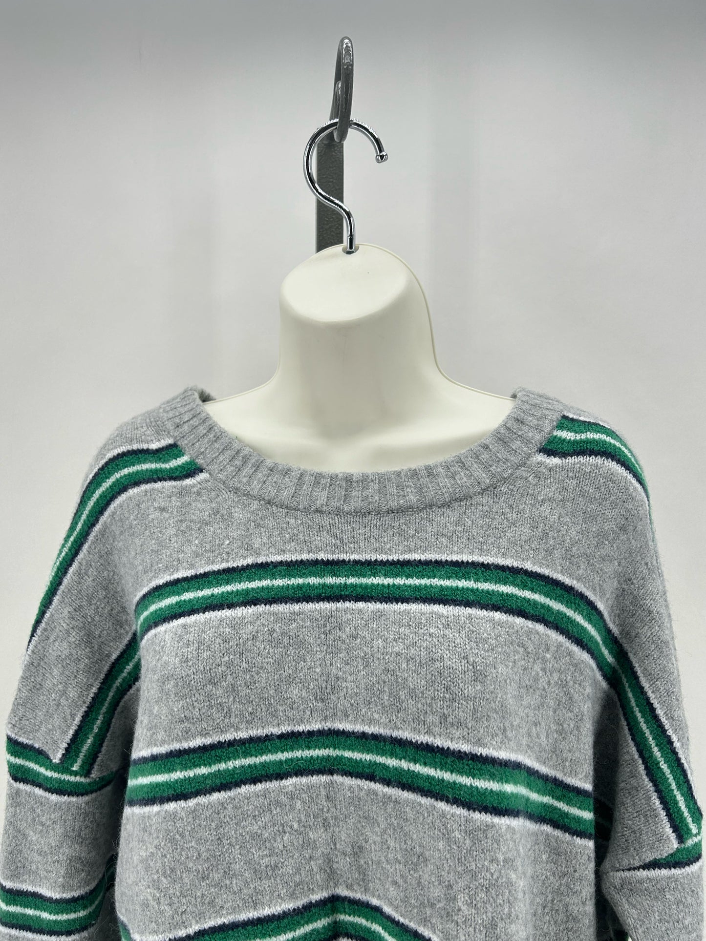 Size M J CREW Stripe Sweatshirt