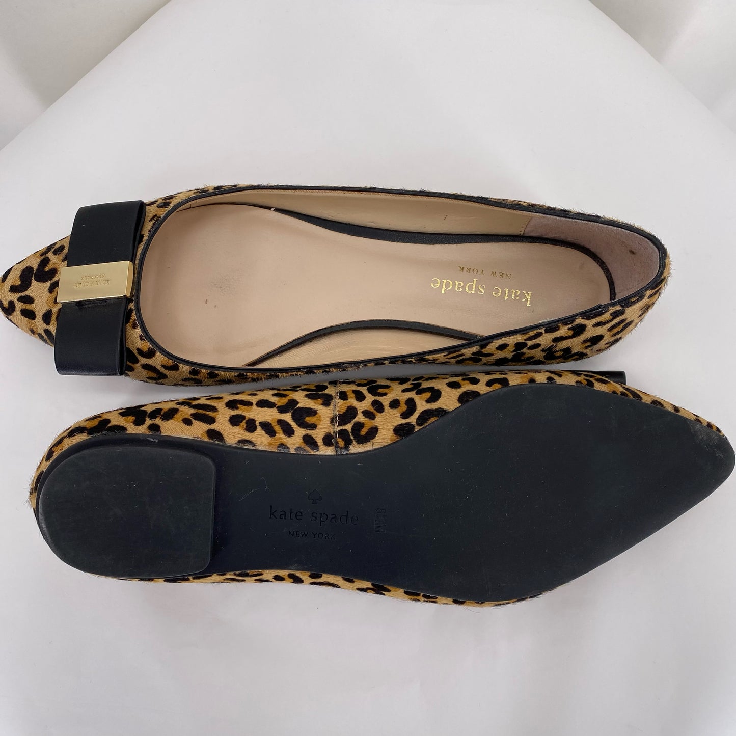 BLACK/TAN W Shoe Size 8.5 KATE SPADE Flats