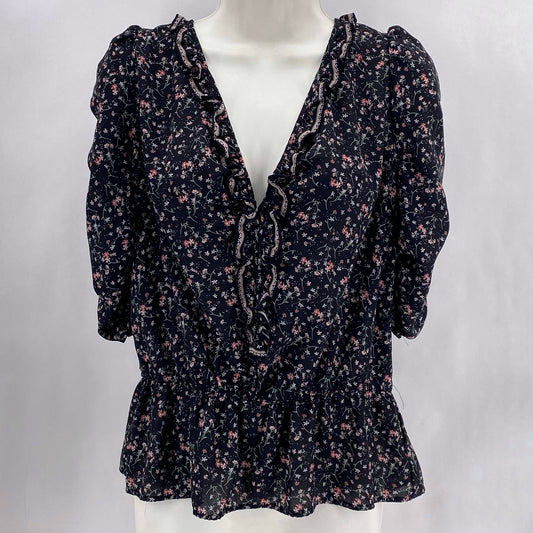 Size L MAX STUDIO Floral Tank Top