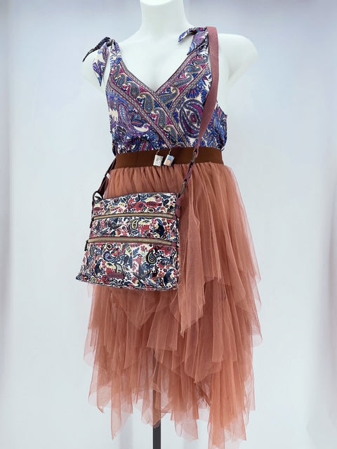 SAKROOTS Fox & Forest Fable Paisley Crossbody