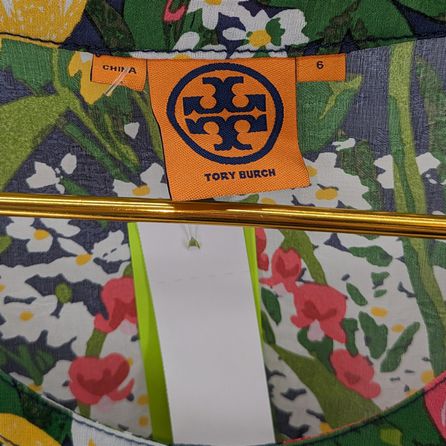 Size 6 TORY BURCH Silk Floral Shirt