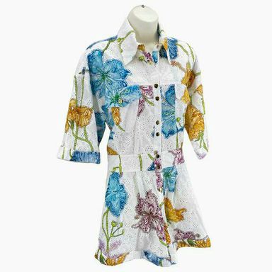 Size M HAYLEY MENZIES EYELET Floral ROMPER