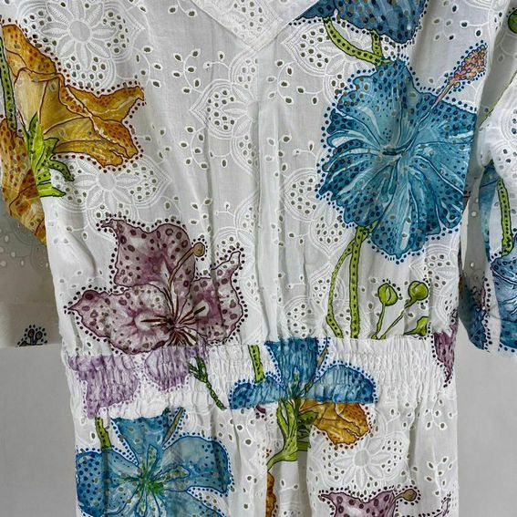 Size M HAYLEY MENZIES EYELET Floral ROMPER