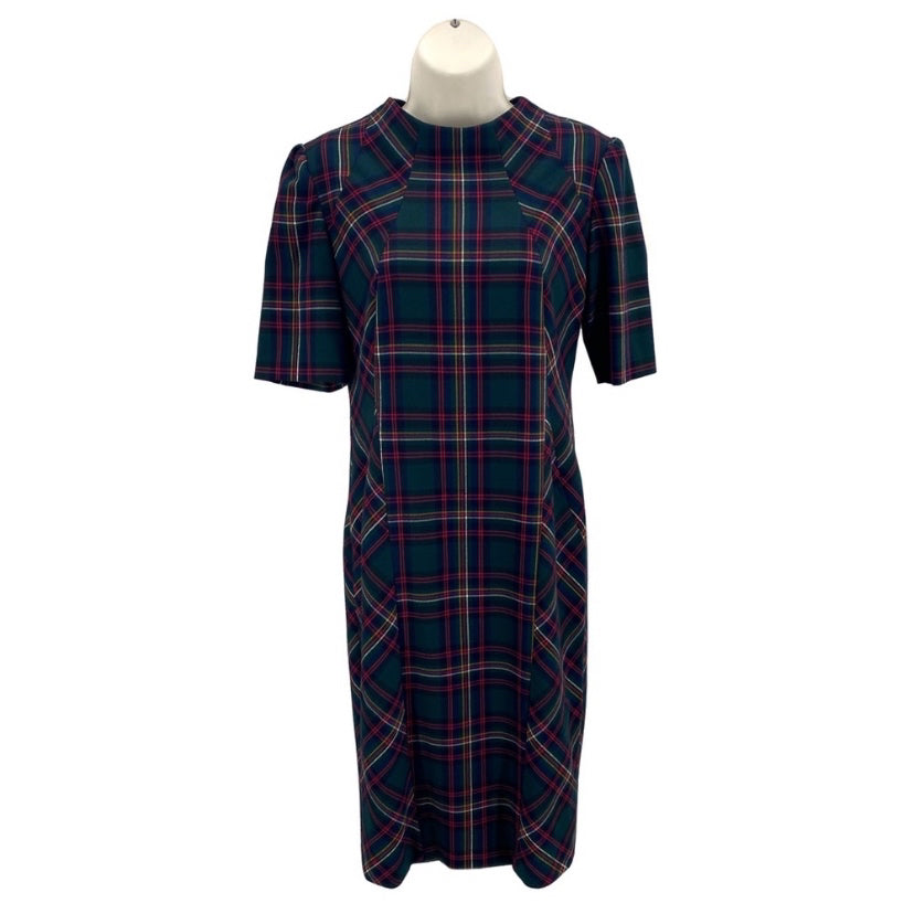 Trina turk 2025 plaid dress