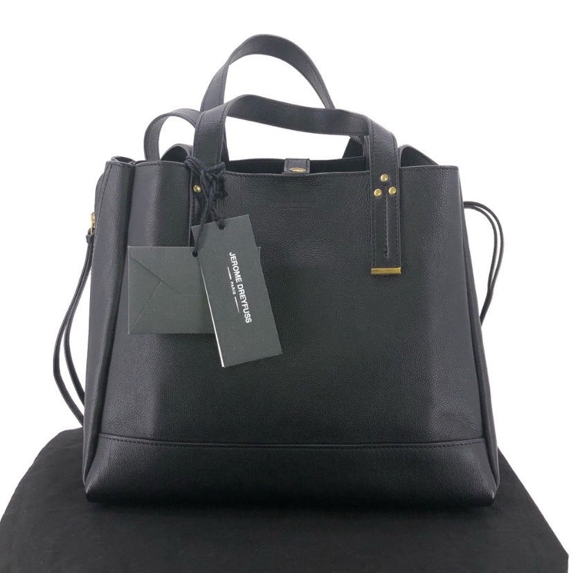 Black JEROME DREFUSS Leather Tote