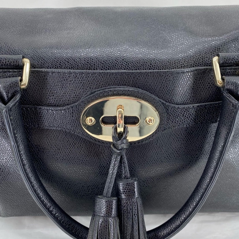 Black TALBOTS Leather Satchel