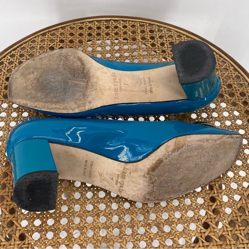 Teal W Shoe Size 7 KATE SPADE Pumps