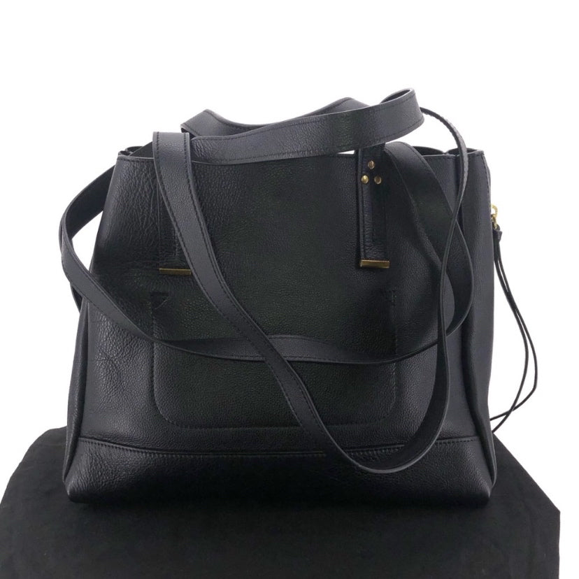 Black JEROME DREFUSS Leather Tote