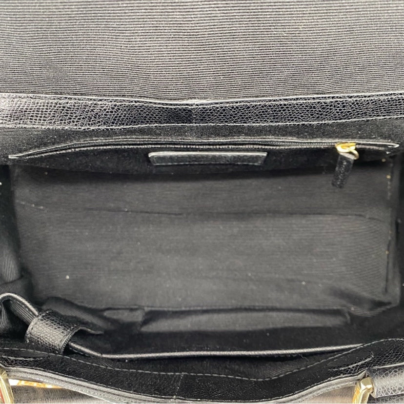 Black TALBOTS Leather Satchel