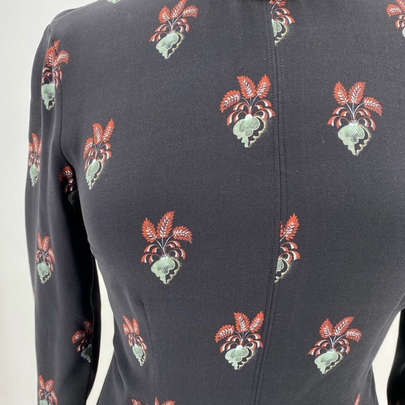 Size 4 ALC Silk fleur de lis Dress