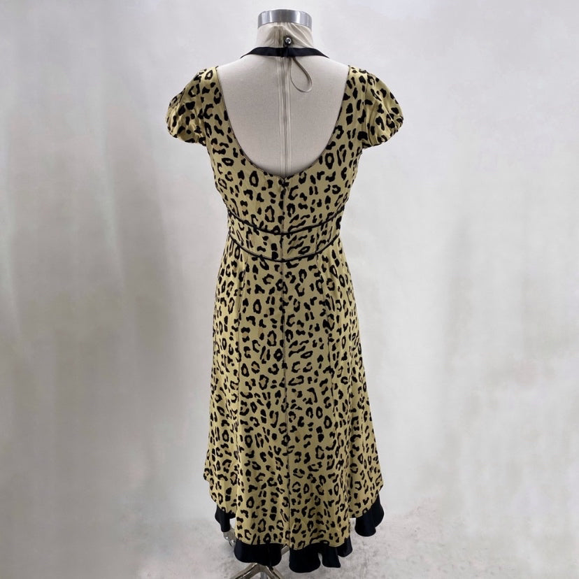 Size 8 CINQ A SEPT Animal Print Dress