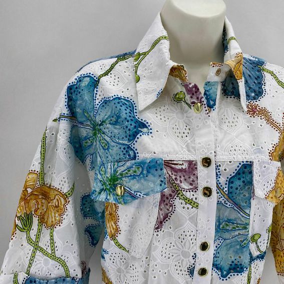Size M HAYLEY MENZIES EYELET Floral ROMPER