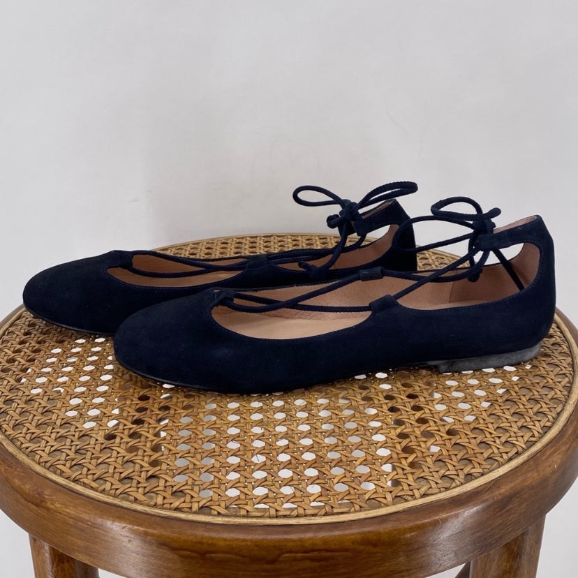 Navy W Shoe Size 9 FSNY Flats