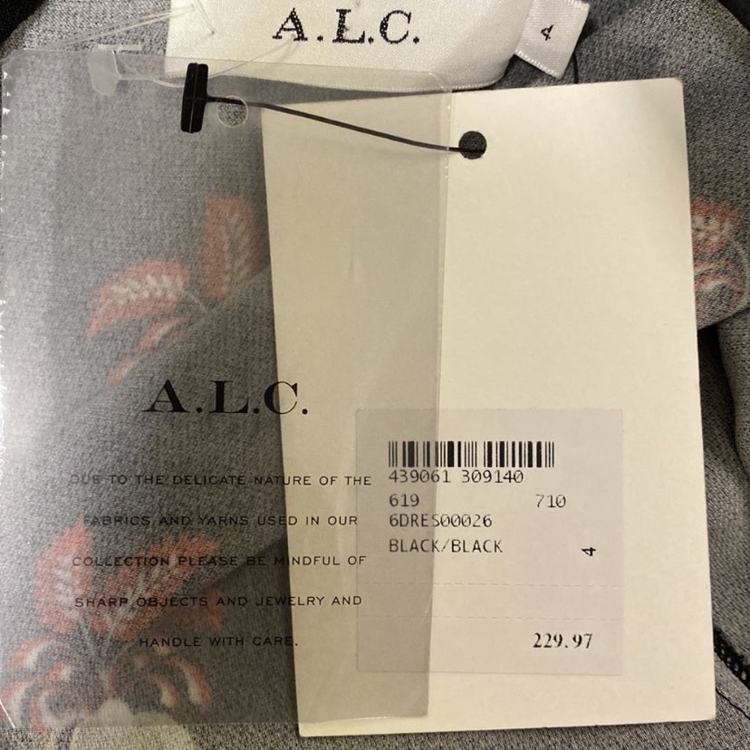 Size 4 ALC Silk fleur de lis Dress