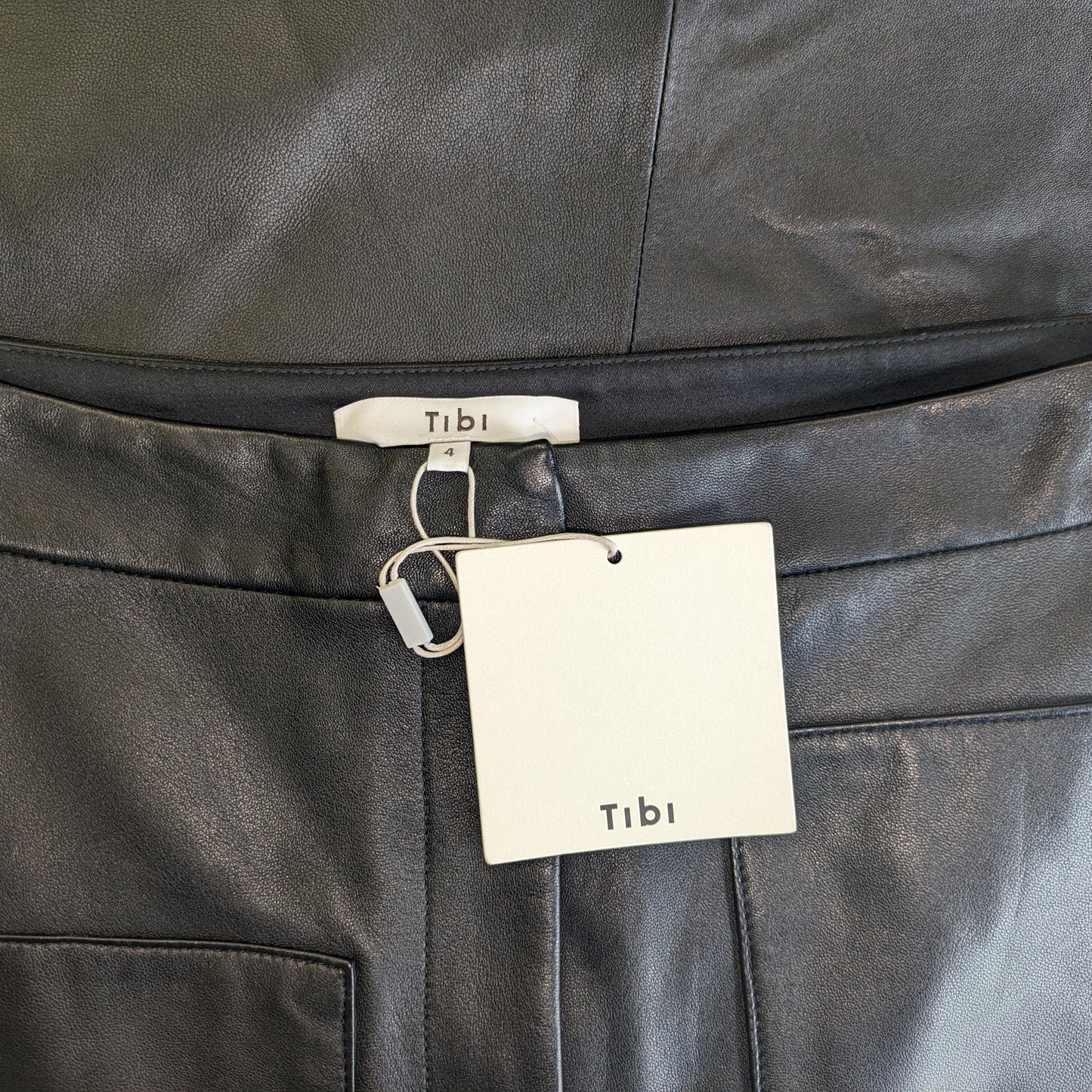 Size 4 TIBI LAMB LEATHER Skirt