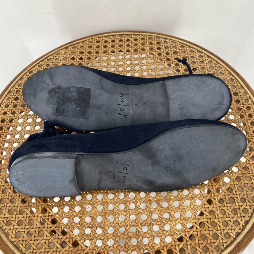 Navy W Shoe Size 9 FSNY Flats