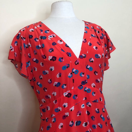 Size 12 REBECCA TAYLOR L Floral Dress