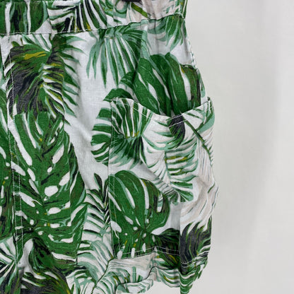 Size L TAHARI Linen Palm Leaves Shorts