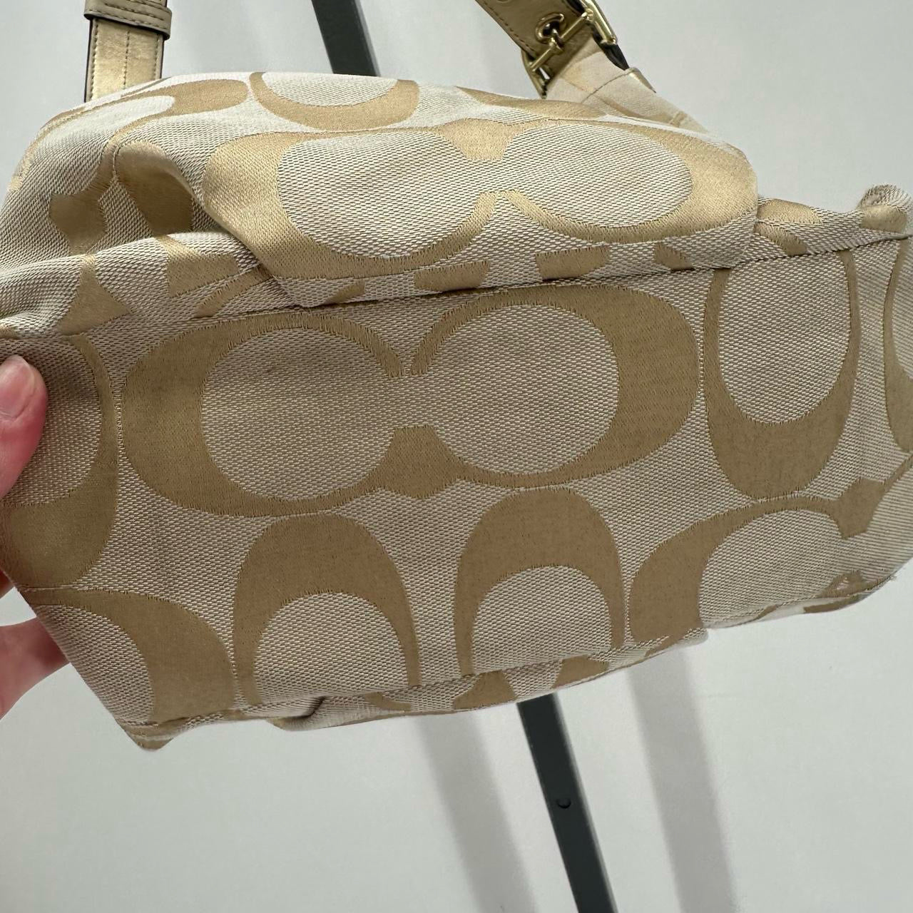 KHAKI COACH Shoulder Bag