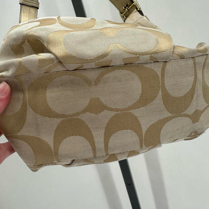 KHAKI COACH Shoulder Bag