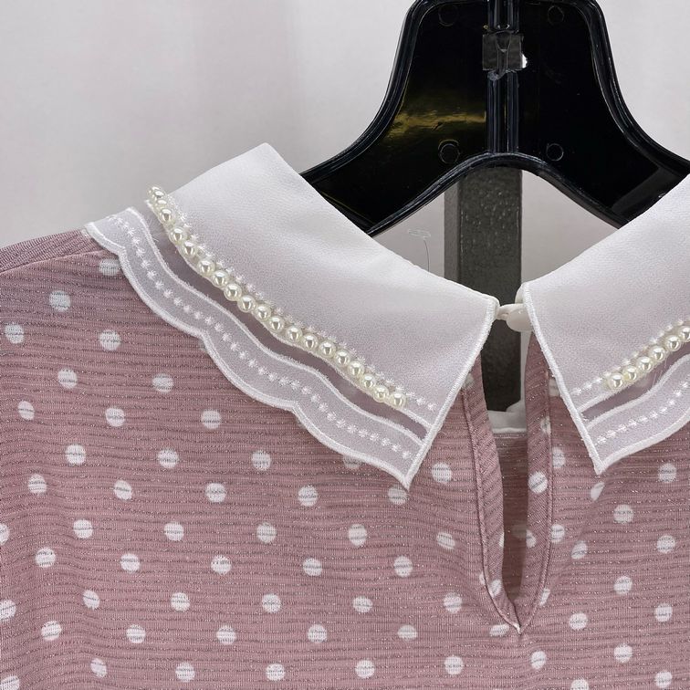 Size M FAITH AND JOY Polka Dot Shirt