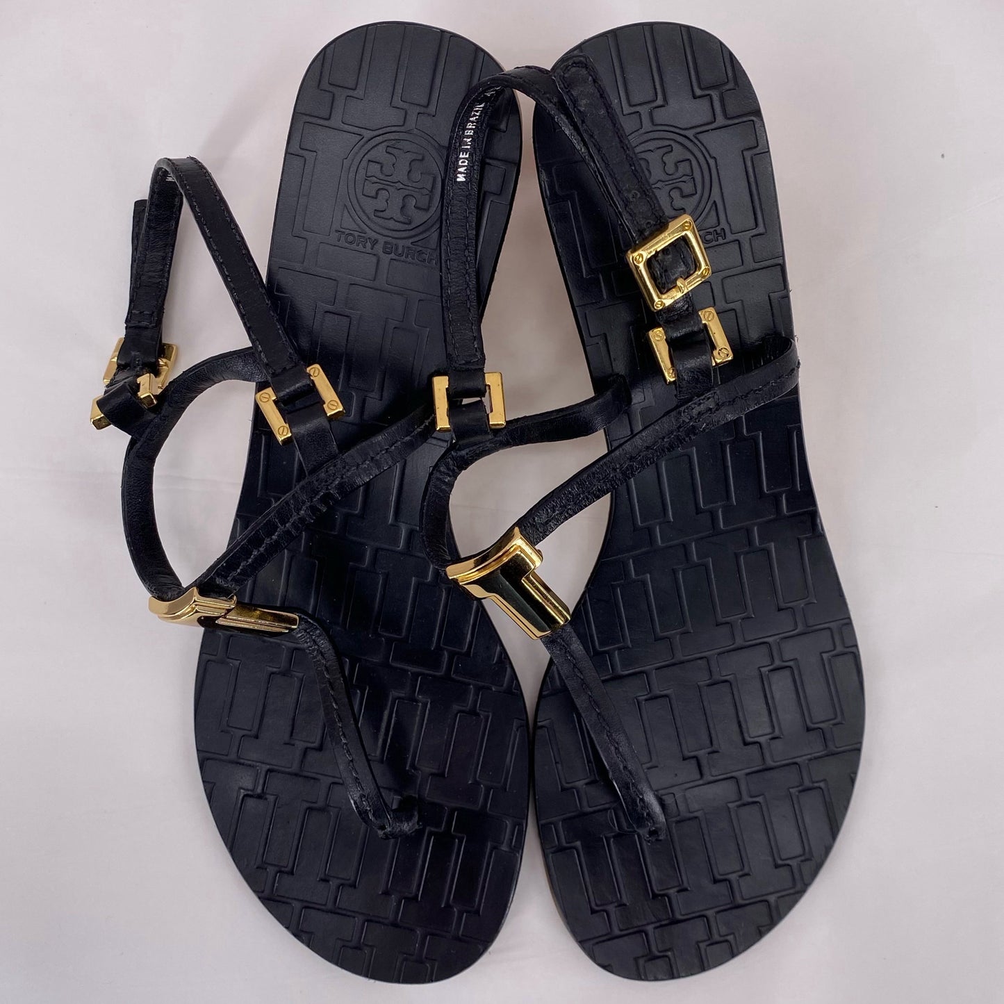 Black W Shoe Size 7 TORY BURCH Sandals