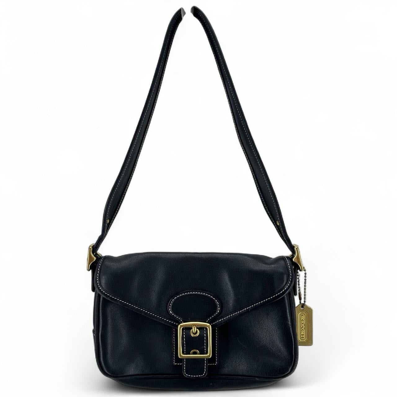 Black COACH Leather Shoulder Bag