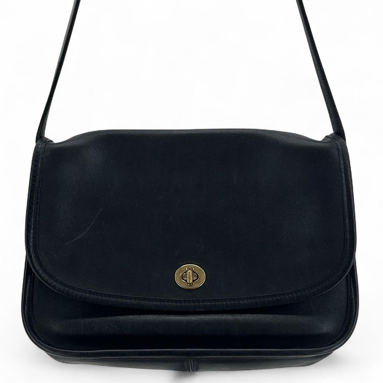 Black COACH Leather Cross-body