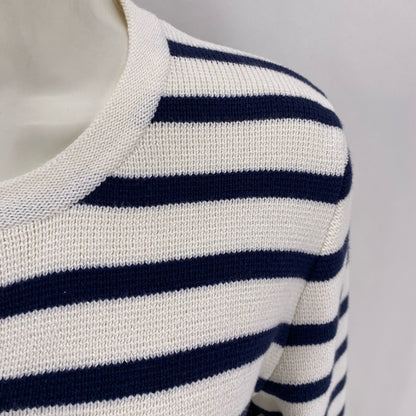 Size M J CREW Stripe Cardigan