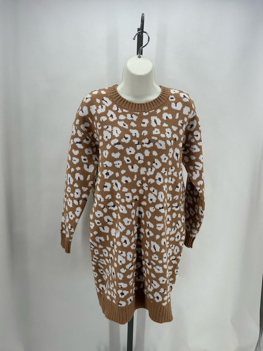 Size S LOFT Animal Print Sweater Dress