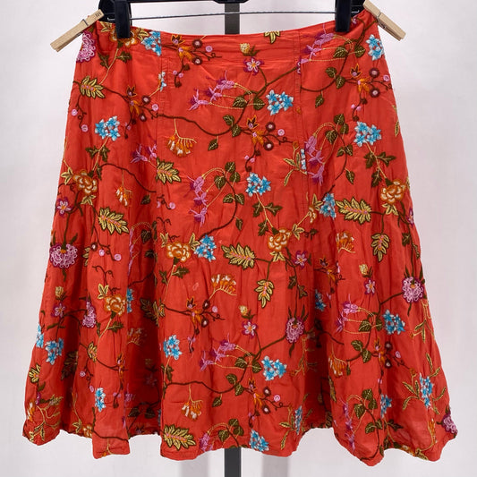 Size 8 JOHNNY WAS FLOWERS Skirt