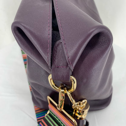 dark purple POM POM Cross-body