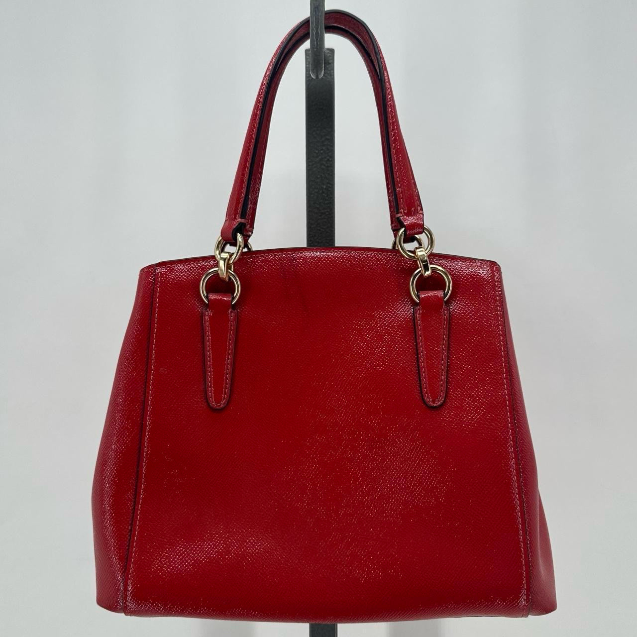 Red COACH Leather Satchel