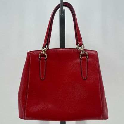 Red COACH Leather Satchel