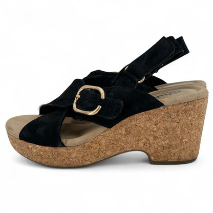 Black W Shoe Size 7.5 CLARKS Sandals