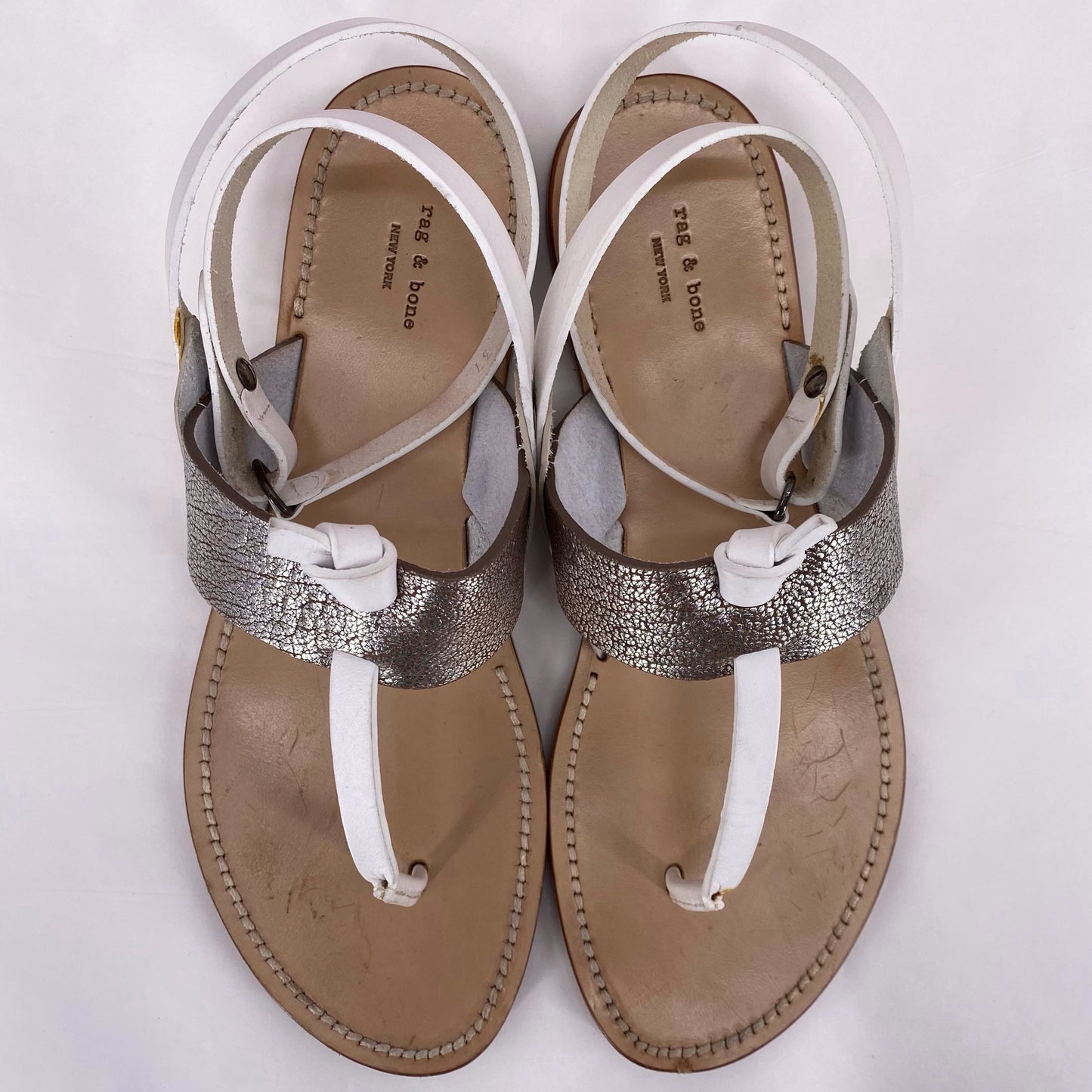 White W Shoe Size 7 RAG & BONE Sandals