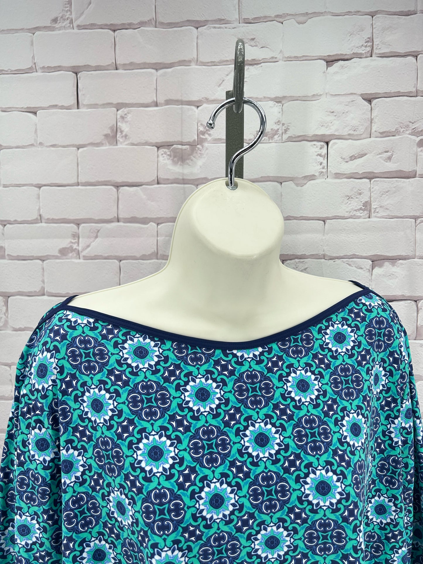 Size 3X LANDS' END FLOWERS Shirt