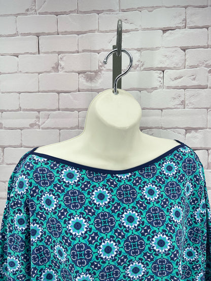 Size 3X LANDS' END FLOWERS Shirt