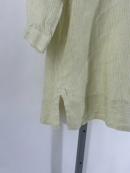 Size S J JILL Linen Stripe Shirt