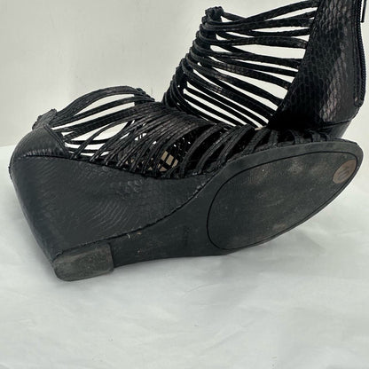Black W Shoe Size 10 NINE WEST Wedge