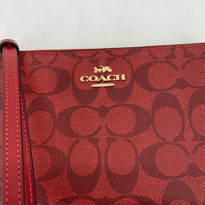 Red COACH Wristlet