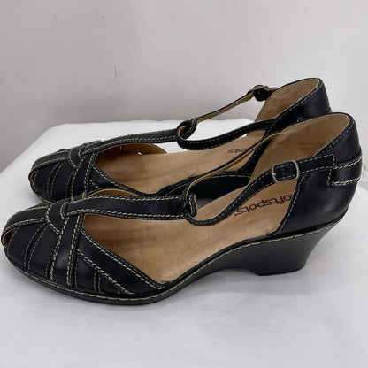 Black W Shoe Size 9 SOFTSPOTS Pumps