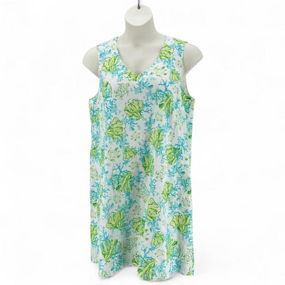 Size L J JILL Linen seashells Dress
