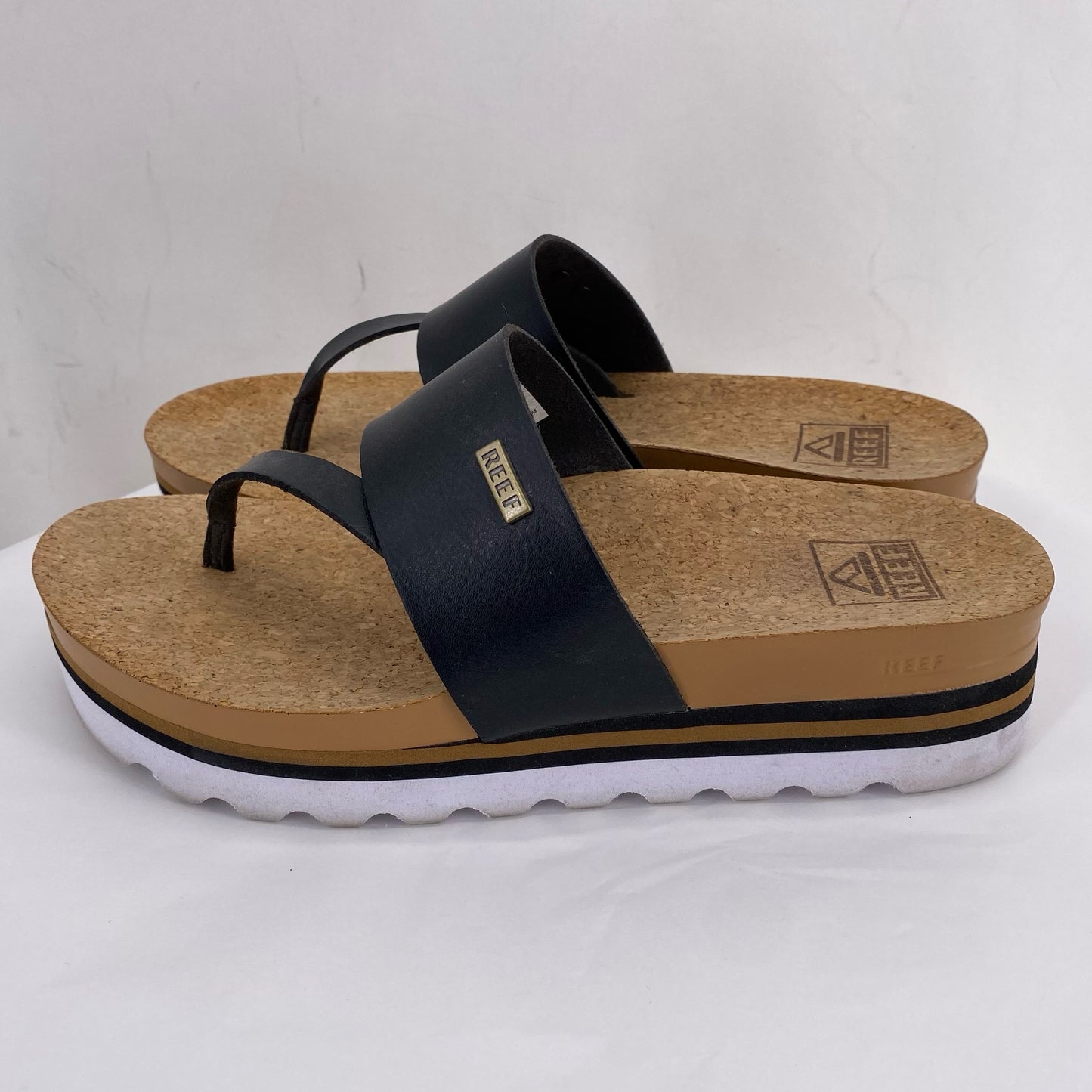 Black W Shoe Size 7 REEF Sandals