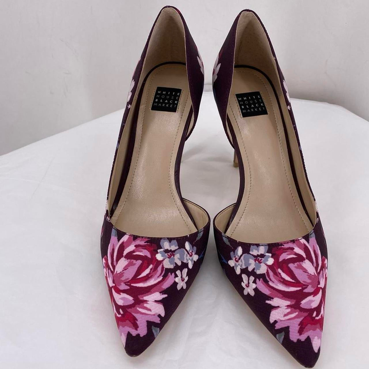 Purple W Shoe Size 6 WHITE HOUSE BLACK Heels