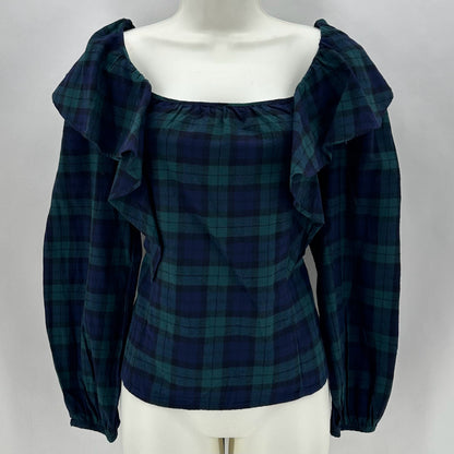 Size S J CREW Plaid Shirt