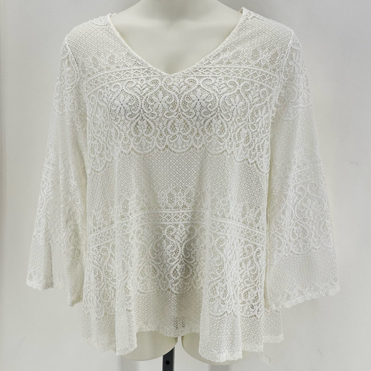 Size 3X RUFF HEWN Lace Shirt